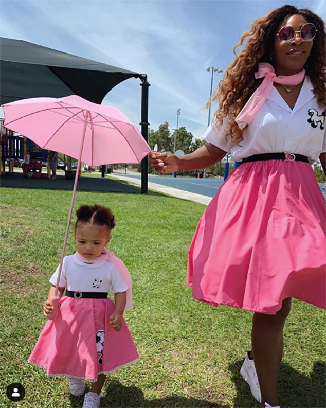 Serena Williams Olympia Are Adorable In Matching Sock Hop Looks E Online